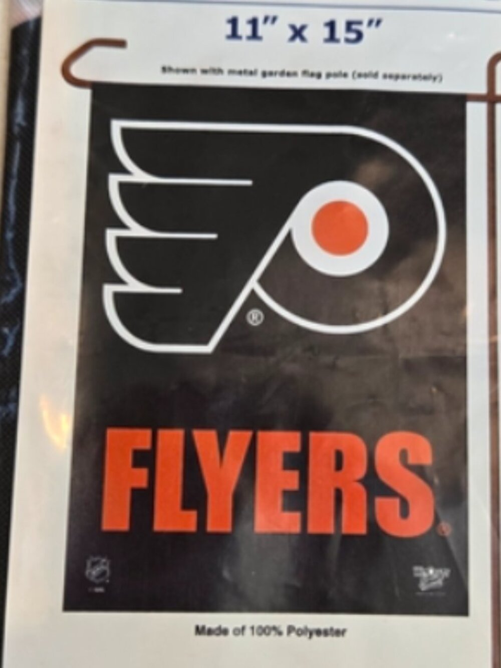NHL Philadelphia Flyers Wincraft Garden Flag Indoor Outdoor 11" x 15" Sports